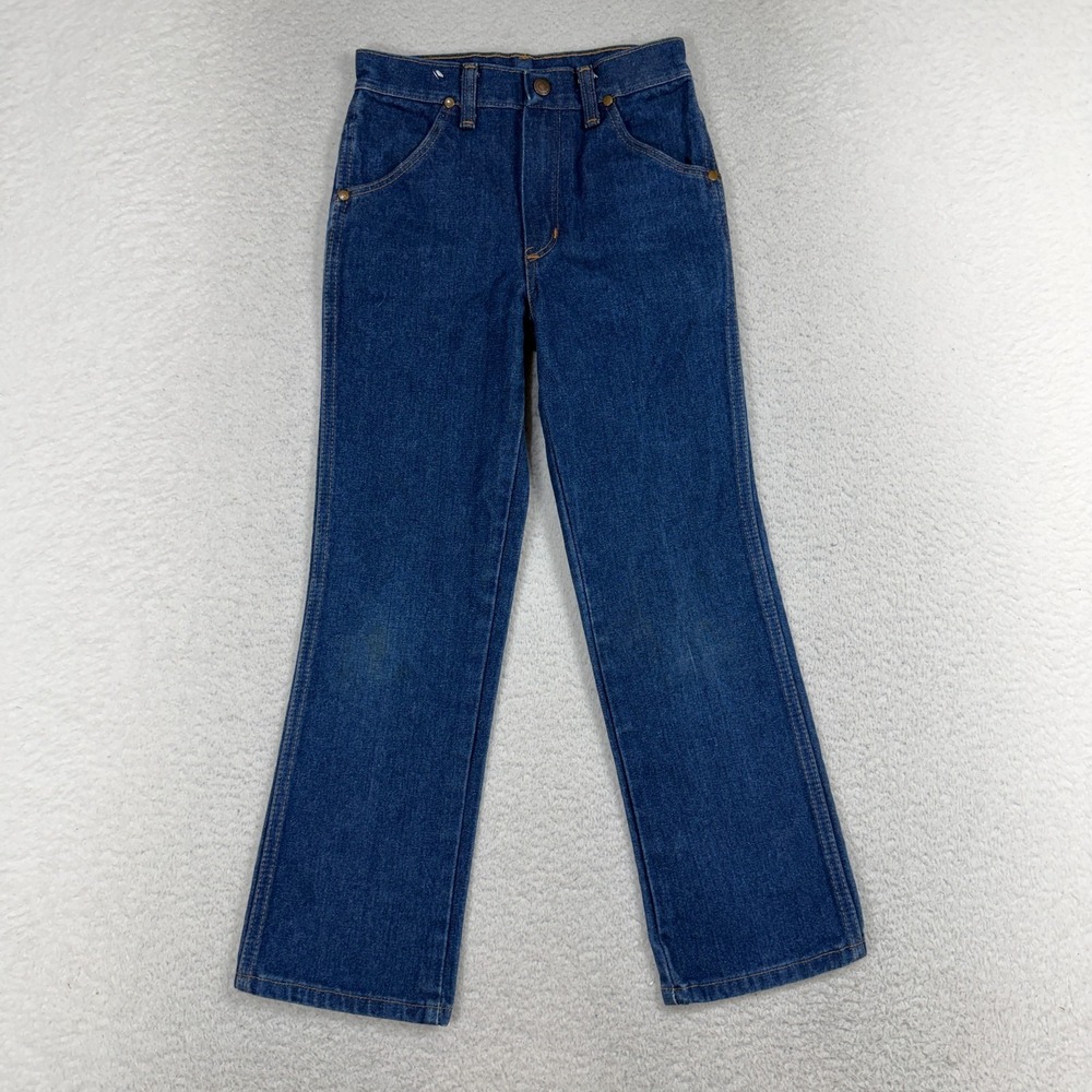 VTG Wrangler 401 BPWR Boys Blue Denim Jeans Sz 10 (23x23) Western Cowboy NWT USA